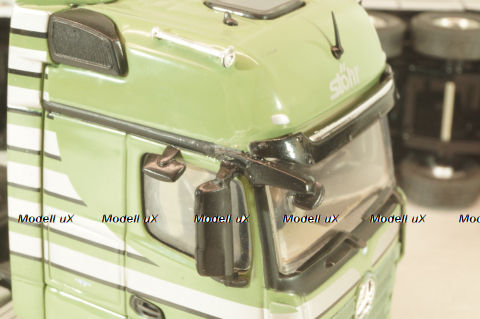 Mercedes-Benz Actros FH25 GigaSpace 4x2 2012 with semi-trailer "Stohr", green/silver, 8622/03, NZG 1:50