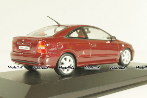 Opel Astra Coupe 2000, dark red, 430049124, Minichamps 1:43