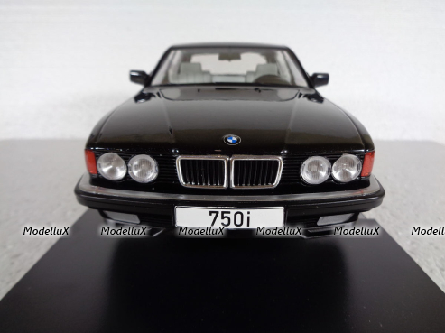 BMW 750i (E32) 1986, 7 Series, metallic black, MCG18162, MCG 1:18