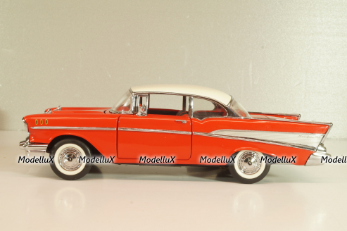 Chevrolet Bel Air 1957, red/white roof, Franklin Mint 1:24