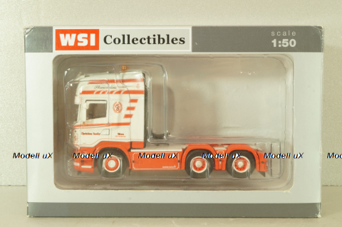 Scania R6 Topline 6x2 2004, white/red, 01-1547, WSI 1:50 