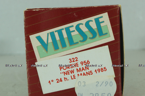 Porsche 956 #7 24h Le Mans 1985, 322, Vitesse 1:43