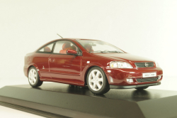 Opel Astra Coupe 2000, dark red, 430049124, Minichamps 1:43
