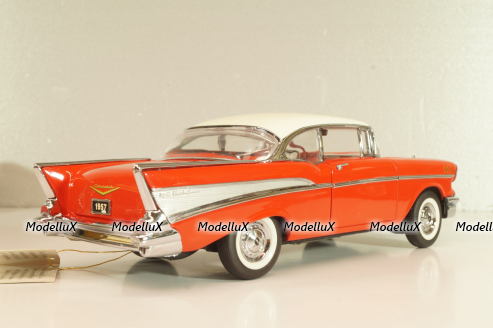 Chevrolet Bel Air 1957, red/white roof, Franklin Mint 1:24