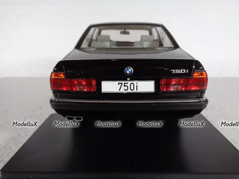 BMW 750i (E32) 1986, 7 Series, metallic black, MCG18162, MCG 1:18