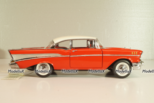 Chevrolet Bel Air 1957, red/white roof, Franklin Mint 1:24