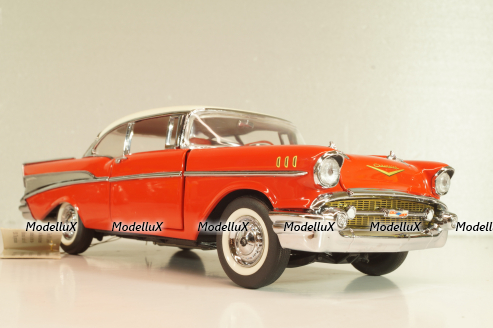 Chevrolet Bel Air 1957, red/white roof, Franklin Mint 1:24