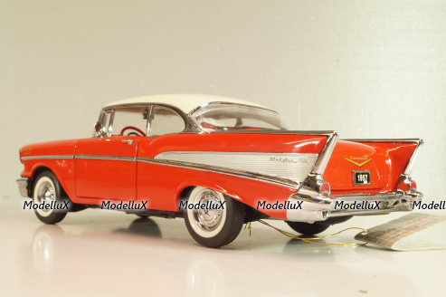 Chevrolet Bel Air 1957, red/white roof, Franklin Mint 1:24