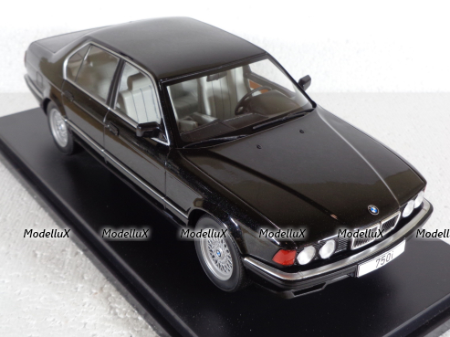 BMW 750i (E32) 1986, 7 Series, metallic black, MCG18162, MCG 1:18