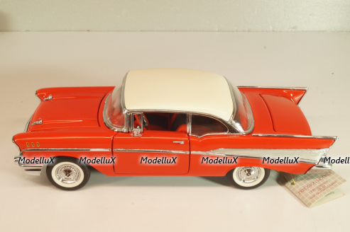 Chevrolet Bel Air 1957, red/white roof, Franklin Mint 1:24
