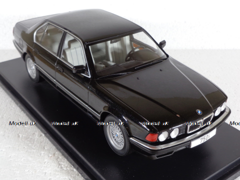 BMW 750i (E32) 1986, 7 Series, metallic black, MCG18162, MCG 1:18