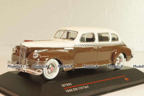 Зис-110 Такси 1948, коричневый/белый, IST093, IST 1:43