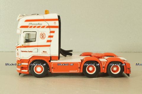 Scania R6 Topline 6x2 2004, white/red, 01-1547, WSI 1:50 