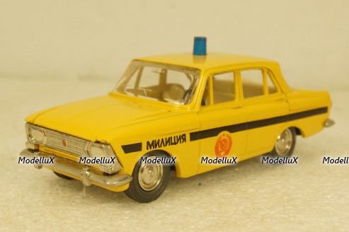Москвич-408, милиция, апрель 85г., Тантал/Радон 1:43