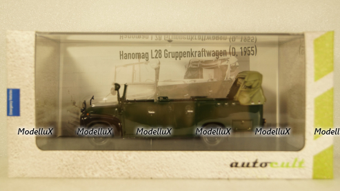 HANOMAG L28GRUKW POLIZEI GERMANY 1955 POLICE, AutoCult 1:43