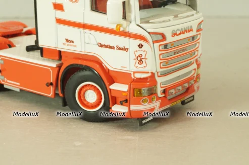 Scania R6 Topline 6x2 2004, white/red, 01-1547, WSI 1:50 