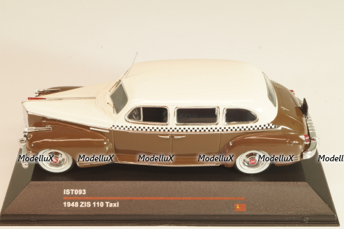 Зис-110 Такси 1948, коричневый/белый, IST093, IST 1:43