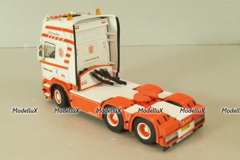 Scania R6 Topline 6x2 2004, white/red, 01-1547, WSI 1:50 