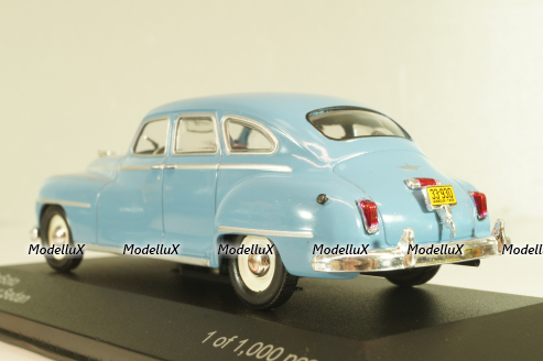 DeSoto 4-Door Sedan 1946, light blue, WB282, WhiteBox 1:43
