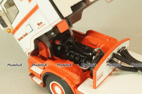 Scania R6 Topline 6x2 2004, white/red, 01-1547, WSI 1:50 
