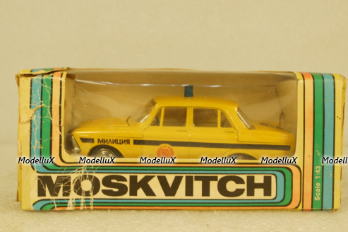 Москвич-408, милиция, апрель 85г., Тантал/Радон 1:43