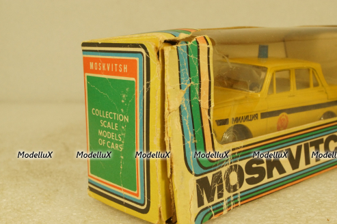 Москвич-408, милиция, апрель 85г., Тантал/Радон 1:43