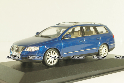 Volkswagen Passat (B6) Variant 2006, blue, 3C9099300C5E, Minichamps 1:43