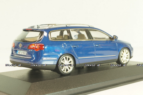 Volkswagen Passat (B6) Variant 2006, blue, 3C9099300C5E, Minichamps 1:43