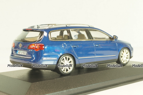 Volkswagen Passat (B6) Variant 2006, blue, 3C9099300C5E, Minichamps 1:43