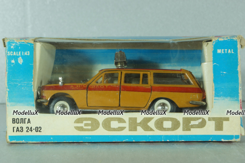 Газ-2402 Волга, Аэрофлот, 1990г., Тантал/Радон 1:43