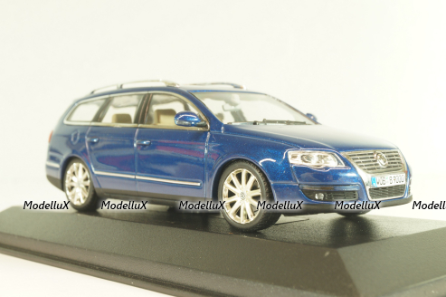 Volkswagen Passat (B6) Variant 2006, blue, 3C9099300C5E, Minichamps 1:43