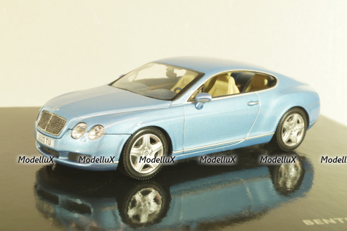 Bentley Continental GT light blue, BL315, Minichamps 1:43
