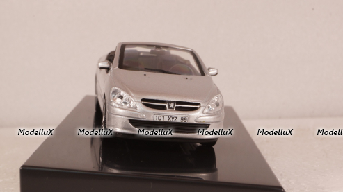 Peugeot 307CC Cabriolet 2003 silver, Altaya 1:43
