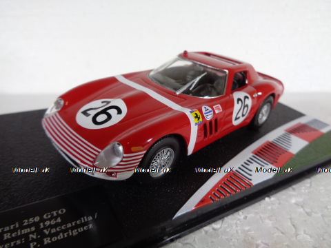 Ferrari 250 GTO #26 12h Reims 1964 Vaccarella, Rodriguez, Altaya, Ferrari Racing Collection 1:43
