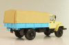 Газ-33081 4х4 бортовой с тентом 1997, бежевый/голубой, Автоистория 1:43  (Модель доработанная)