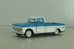 Chevrolet Apache pickup truck 1961, white/blue, 64501, Road Champs 1:43