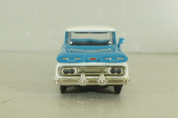 Chevrolet Apache pickup truck 1961, white/blue, 64501, Road Champs 1:43