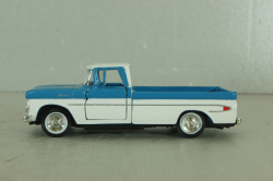 Chevrolet Apache pickup truck 1961, white/blue, 64501, Road Champs 1:43