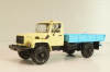 Газ-33081 4х4 бортовой с тентом 1997, бежевый/голубой, Автоистория 1:43  (Модель доработанная)