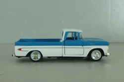Chevrolet Apache pickup truck 1961, white/blue, 64501, Road Champs 1:43