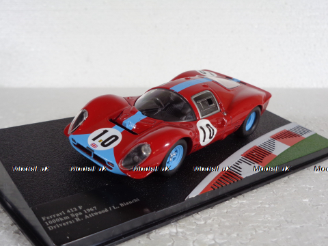 Ferrari 412 P #10 3rd 1000km Spa 1967 Attwood, Bianchi, Altaya, Ferrari Racing Collection 1:43