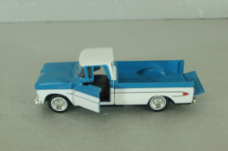 Chevrolet Apache pickup truck 1961, white/blue, 64501, Road Champs 1:43
