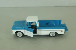 Chevrolet Apache pickup truck 1961, white/blue, 64501, Road Champs 1:43