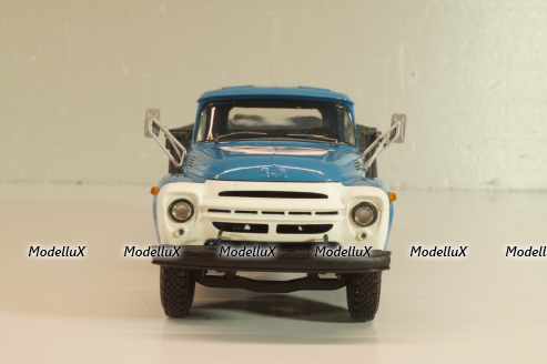 Зил-130 бортовой 1962, голубой/серый, Автоистория 1:43 (Модель доработанная)