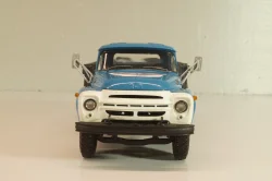 Зил-130 бортовой 1962, голубой/серый, Автоистория 1:43 (Модель доработанная)