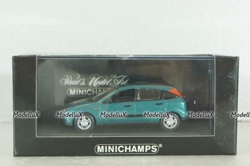 Ford Focus 5-door 1998, green, 430087020, Minichamps 1:43 Уценка!