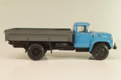 Зил-130 бортовой 1962, голубой/серый, Автоистория 1:43 (Модель доработанная)