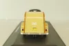 Porsche 356B Cabriolet with camping trailer and figuren, yellow, Cararama 1:43