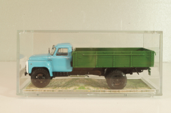 Газ-53-12 бортовой, голубой/зеленый 1983, Автолегенды СССР, Грузовики #15 1:43 ( С доработками!)