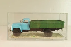 Газ-53-12 бортовой, голубой/зеленый 1983, Автолегенды СССР, Грузовики #15 1:43 ( С доработками!)